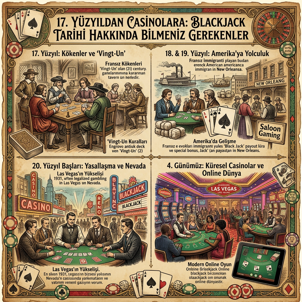 17. Yüzyıldan Casinolara: Blackjack Tarihi Hakkında Bilmeniz Gerekenler